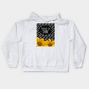 Choose to Shine Sunflower Kids Hoodie